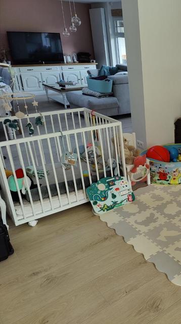 Park baby box, Kinderen en Baby's, Ophalen, Gebruikt, Vierkant, Wieltjes