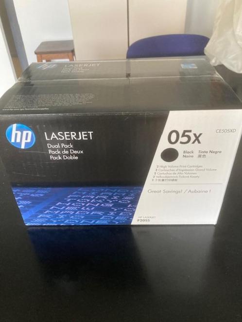 HP 05X pack de 2 toners LaserJet noir grande capacité, Informatique & Logiciels, Fournitures d'imprimante, Neuf, Toner