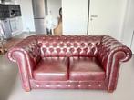 Salon Chesterfield en simili cuir, Maison & Meubles, Enlèvement, Comme neuf, Synthétique