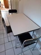 Keukentafel uitschuifbaar (incl 3 stoelen), Huis en Inrichting, Ophalen, Gebruikt