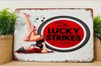 Metalen reclamebord Lucky Strike, Verzamelen, Nieuw, Reclamebord, Ophalen of Verzenden