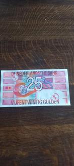 25 florins Pays-Bas 1989, Timbres & Monnaies, Billets de banque | Pays-Bas, Enlèvement ou Envoi