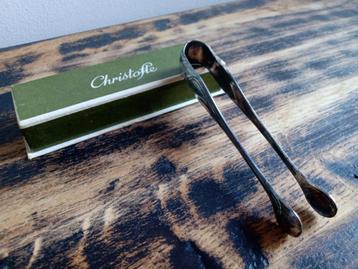 CHRISTOFLE Pince à sucre candi ancienne en métal argenté NEU beschikbaar voor biedingen