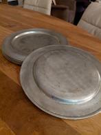 6 tinnen onderborden 92%, Overige materialen, Gebruikt, Ophalen of Verzenden, Bord(en)