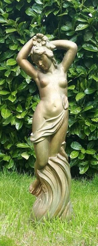 Art Deco sculptuur Papini A. 84cm, Antiek en Kunst, Kunst | Beelden en Houtsnijwerken, Ophalen