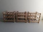 Houten wijnrekje Ikea (3 stuks), Huis en Inrichting, Woonaccessoires | Wijnrekken, Ophalen, Gebruikt