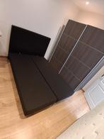 2 Boxspings zwart - 140x200, Huis en Inrichting, Slaapkamer | Boxsprings, Ophalen, Gebruikt, Zwart, Tweepersoons
