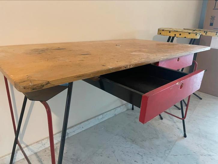 Bureau vintage willy van der meeren no knoll eames, Antiek en Kunst, Kunst | Designobjecten, Ophalen