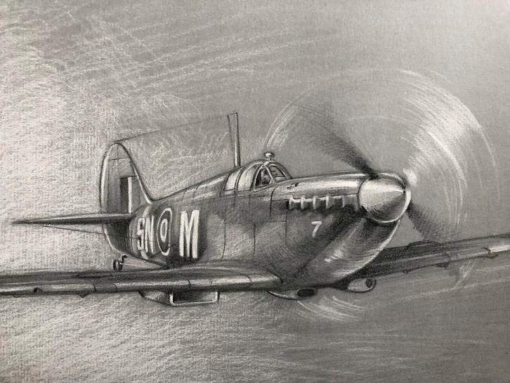 Ex Libris Thomas Du Caju - Avion de WWII (format A3-77 ex), Livres, BD, Enlèvement ou Envoi