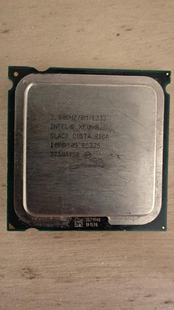 Intel Xeon E5335 LGA 771 quadcore 2Ghz, Computers en Software, Processors, Gebruikt, 4-core, 2 tot 3 Ghz, Ophalen of Verzenden