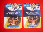 2 BONS DE REDUCTIONS ** AQUACENTRE **, Tickets & Billets, Réductions & Chèques cadeaux, Trois personnes ou plus, Bon de réduction