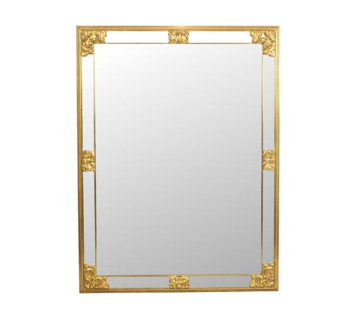 Grote Vintage Deknudt Spiegel XL Hollywood Regency Jaren 70, Huis en Inrichting, Woonaccessoires | Spiegels, Gebruikt, 75 tot 100 cm