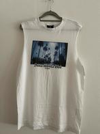 Witte t-shirt print zonder mouwen Relaxed Fit H&M maat XS, Kleding | Heren, T-shirts, Wit, Ophalen of Verzenden, Zo goed als nieuw