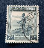 Timbre Ruanda-Urundi OBP 143, Enlèvement ou Envoi, Affranchi