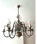 Messing kroonluchter, Huis en Inrichting, Lampen | Kroonluchters, Ophalen, Gebruikt