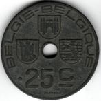 Belgique : 25 centimes 1942 Néerlandais - Français Morin 484, Enlèvement ou Envoi, Monnaie en vrac, Métal