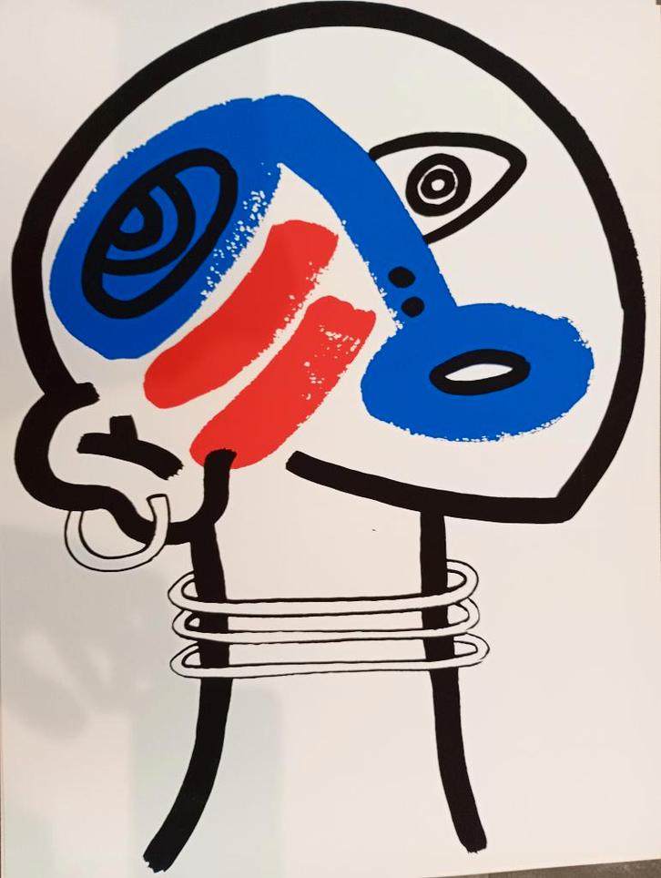 Keith Haring: The story of red and blue, Antiek en Kunst, Kunst | Litho's en Zeefdrukken, Ophalen of Verzenden