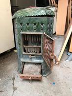Poêle émaillé bois charbon vintage, Maison & Meubles, Poêles, Enlèvement, Utilisé, Bois