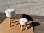 Poefjes wit en zacht, Huis en Inrichting, Ophalen, Gebruikt, Stof