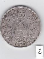 Munten - 5 Fr - Leopold II - 1868-1870-1871-1873 Lng en kort, Setje, Zilver, Ophalen of Verzenden, Zilver