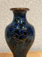 cloisonne vaasje blauw, Antiek en Kunst, Ophalen