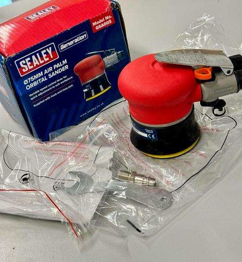 Sealey - Handpalm orbital lucht schuurmachine air sander, Doe-het-zelf en Bouw, Gereedschap | Schuurmachines, Nieuw, Ophalen of Verzenden