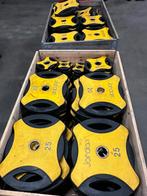 1555kg Olympische Rubberen Grip Gewichten, Ophalen, Gebruikt, Halterschijven