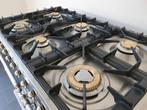 🍀 Poêle Boretti de luxe 100 cm en acier inoxydable anthraci, Electroménager, Cuisinières, Comme neuf, 5 zones de cuisson ou plus