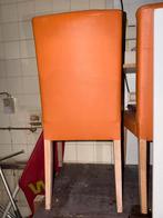 HERMES klassieke oranje leren stoel, Huis en Inrichting, Ophalen of Verzenden, Zo goed als nieuw, Oranje