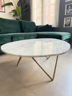Table basse en marbre blanc avec pieds dorés de Furnified, Maison & Meubles, Tables | Tables de salon, 50 à 100 cm, 100 à 150 cm