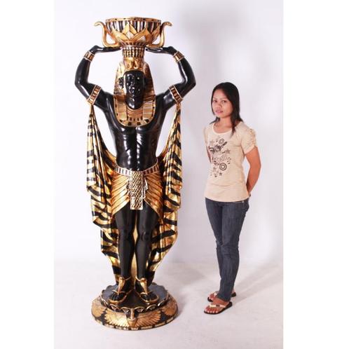 Porte Plante Egyptien Mâle – Egypte Hauteur 186 cm, Collections, Statues & Figurines, Neuf, Enlèvement ou Envoi