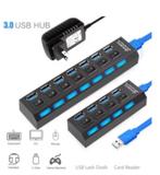 HUB USB 3 - 7 Ports, Computers en Software, Dockingstations, Ophalen of Verzenden, Nieuw, USB-hub