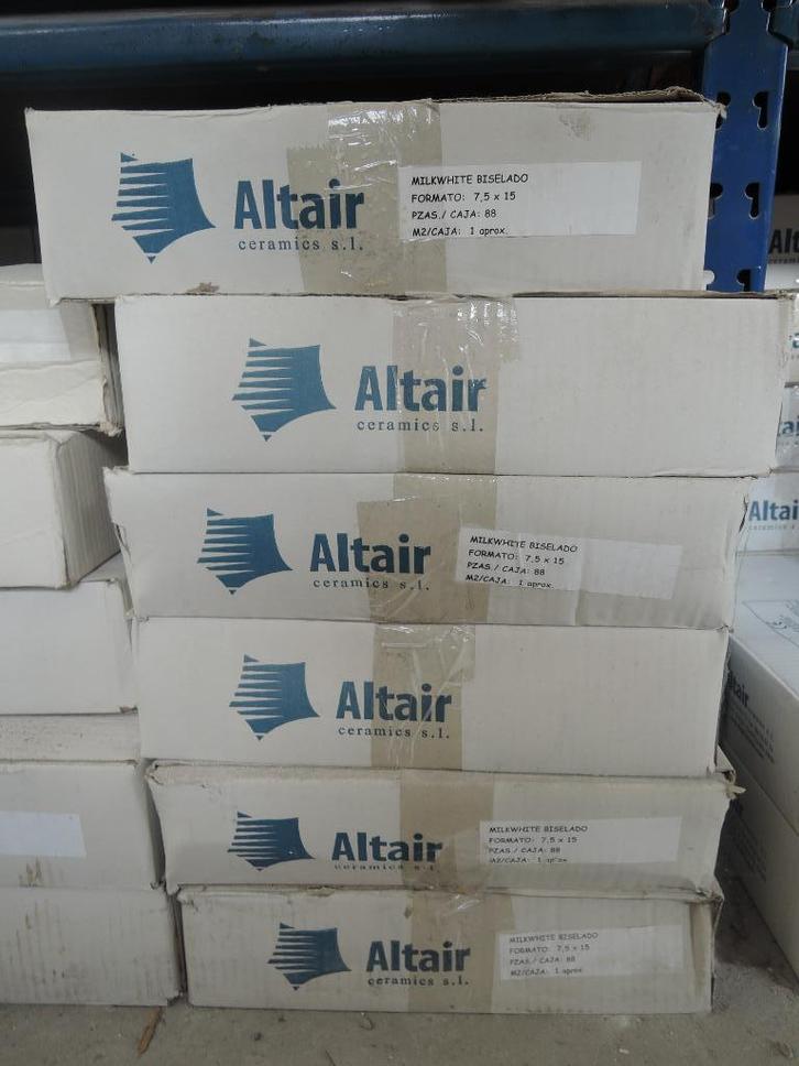 Metrotegels - Altair Ceramics - Melkwit - 7.5 x 15cm, Doe-het-zelf en Bouw, Tegels, Nieuw, Wandtegels, Overige materialen, Minder dan 20 cm