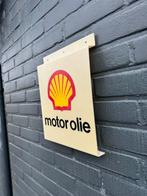 Shell Motor Olie oud reclamebord, Verzamelen, Ophalen of Verzenden, Gebruikt, Reclamebord