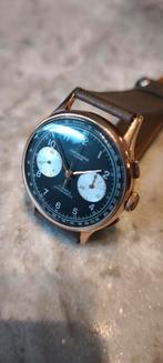 Chronographe suisse vintage, Enlèvement, Acier, Cuir, Breitling