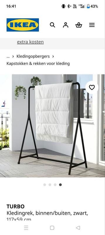 Kledingrek, zoals nieuw beschikbaar voor biedingen