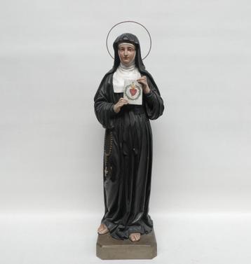 Grote waardevolle antieke heiligenbeelden in hout. beschikbaar voor biedingen