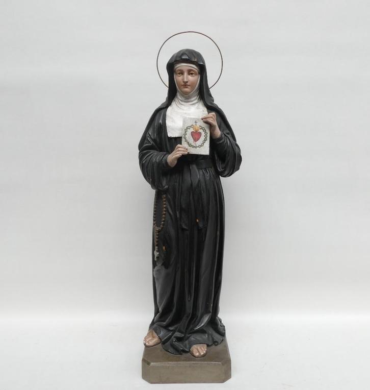 Grote waardevolle antieke heiligenbeelden in hout., Antiek en Kunst, Antiek | Religieuze voorwerpen, Ophalen