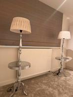 Set staanlampen met tafeltje, Riviera Maison, Huis en Inrichting, Ophalen, Zo goed als nieuw, Metaal, Landelijke stijl