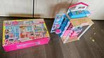 BARBIE huis met 2 verdiepingen - inklapbaar + originele doos, Kinderen en Baby's, Ophalen, Zo goed als nieuw, Poppenhuis