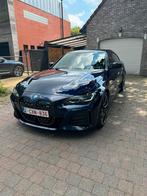 BMW i4 m50, Auto's, BMW, Blauw, Leder, Elektrisch, Berline