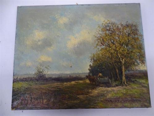 A5709 Olieverf op doek - Verheul, Antiek en Kunst, Kunst | Schilderijen | Klassiek, Ophalen of Verzenden