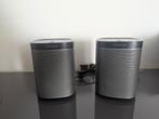 Set van 2 Sonos play 1 zwart, Audio, Tv en Foto, Luidsprekerboxen, Ophalen of Verzenden, Zo goed als nieuw