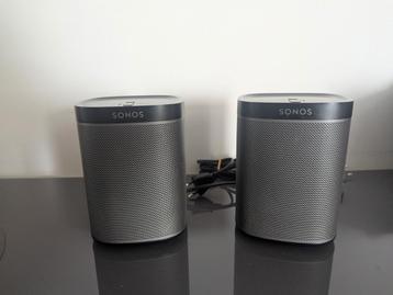 Set van 2 Sonos play 1 zwart beschikbaar voor biedingen