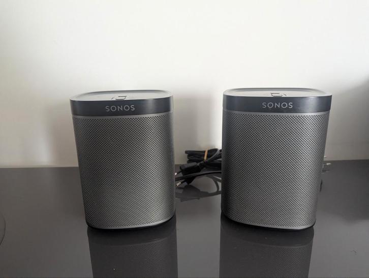 Set van 2 Sonos play 1 zwart, Audio, Tv en Foto, Luidsprekerboxen, Zo goed als nieuw, Ophalen of Verzenden