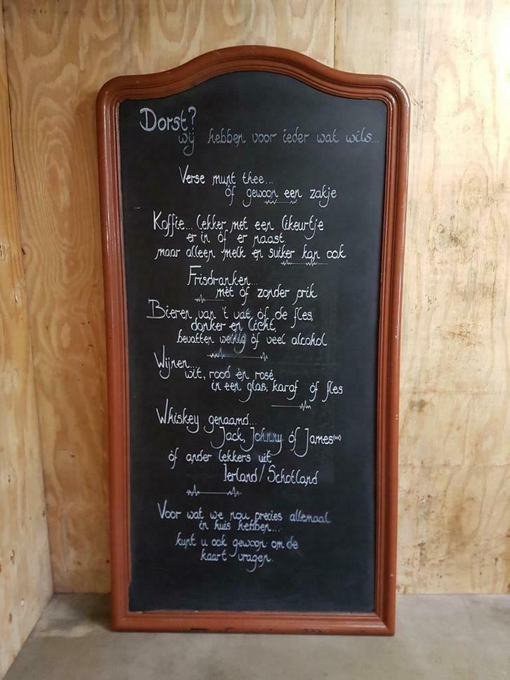 XXL horeca reclame bord, krijtbord ideaal voor je shop!, Verzamelen, Merken en Reclamevoorwerpen, Gebruikt, Gebruiksvoorwerp, Ophalen