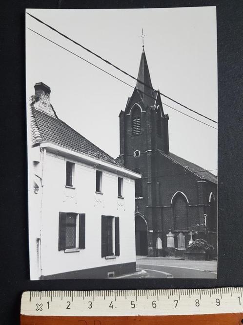 Zwart-wit foto Bambrugge ( Erpe - Mere ) Martinus Kerk, Verzamelen, Foto's en Prenten, Zo goed als nieuw, Foto, Gebouw, 1960 tot 1980