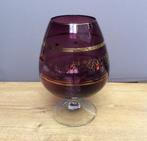 Een groot paars sierglas / vaas - 22cm hoog, Ophalen of Verzenden, Gebruikt, Glas
