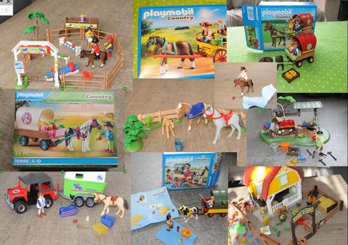 playmobil setjes paarden en pony's, Kinderen en Baby's, Speelgoed | Playmobil, Zo goed als nieuw, Complete set, Ophalen of Verzenden