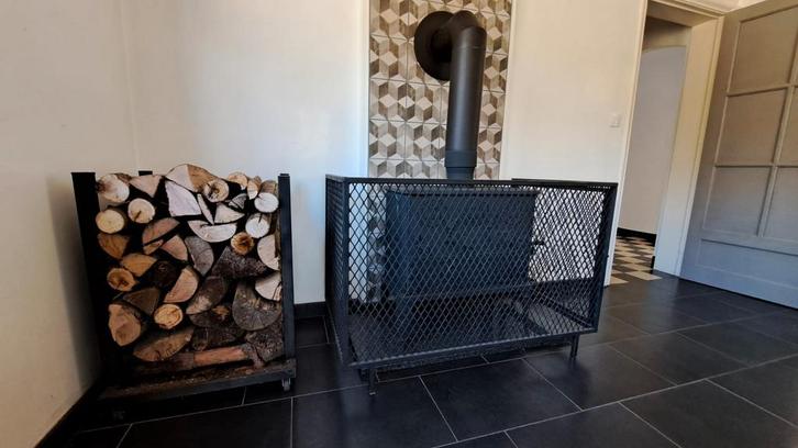 Poêle à bois dovre 300 avec grille de protection, Huis en Inrichting, Haarden, Gebruikt, Ophalen